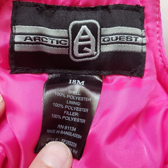 Artic Quest Infant Pink Snow Bib - Picture 4 of 4